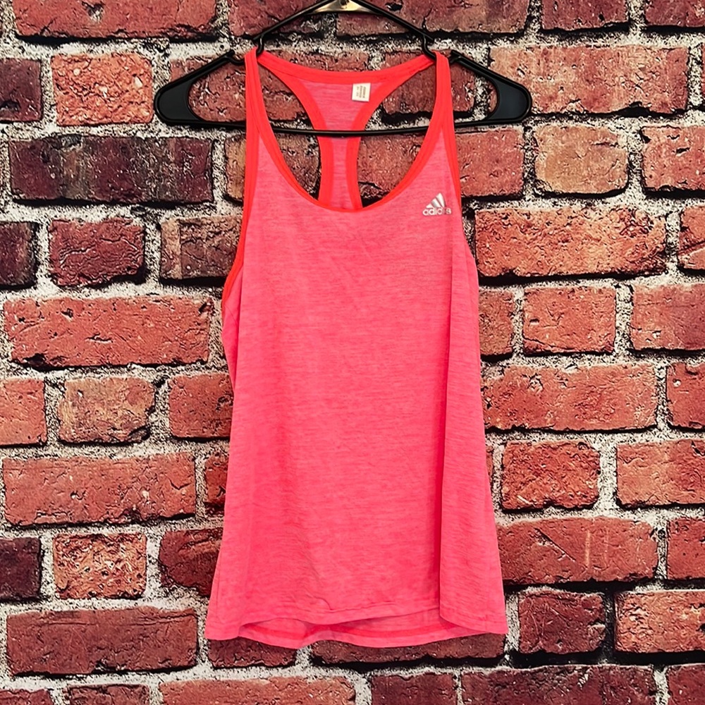 Neon Pink Adidas CLIMALITE Workout Tank